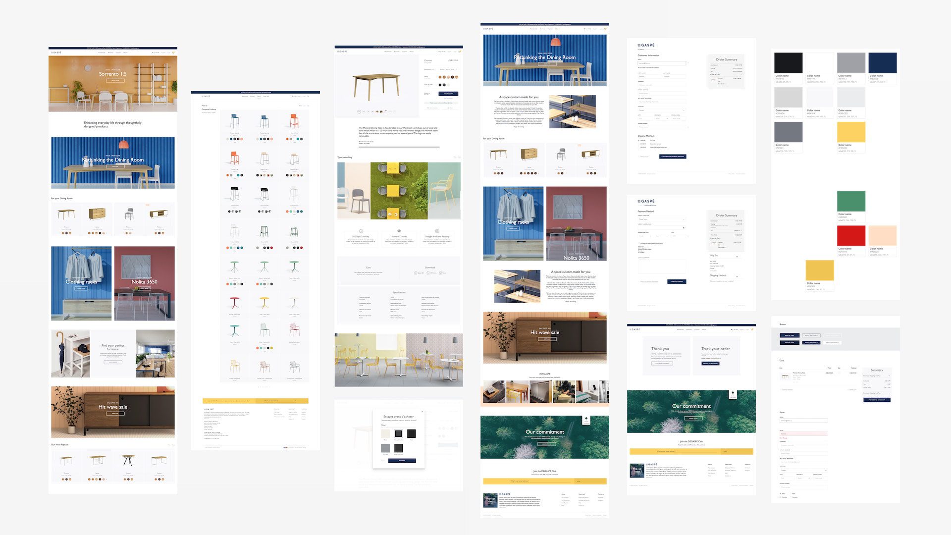 Few pages screenshots developed by our magento agency.